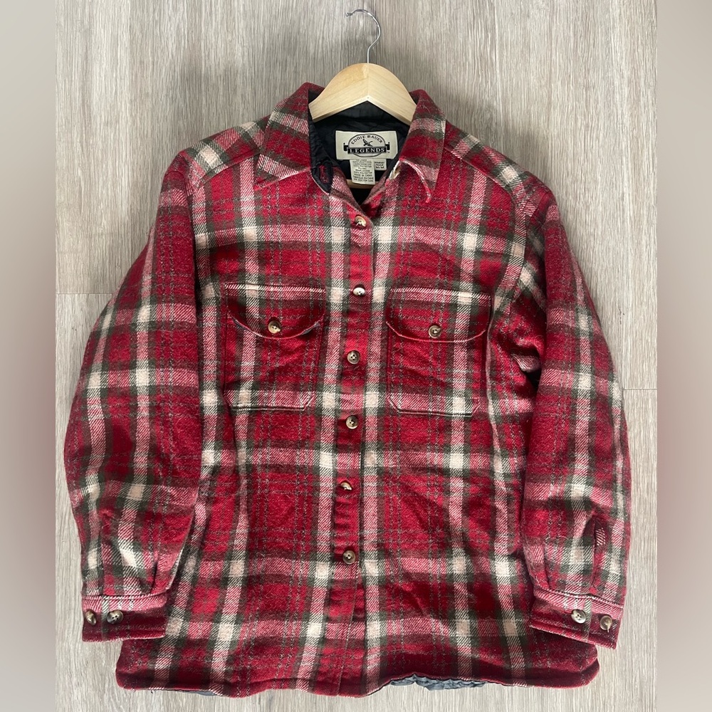 Vintage Eddie Bauer Legends Insulated Plaid Flannel Jacket | Cabincore